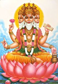 Brahma es el Dios que da forma al universo