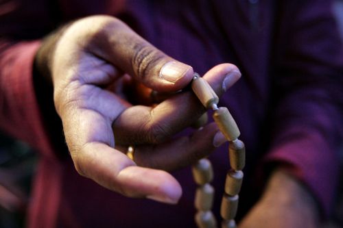 El rosario hinduista Japa Mala de 108 cuentas