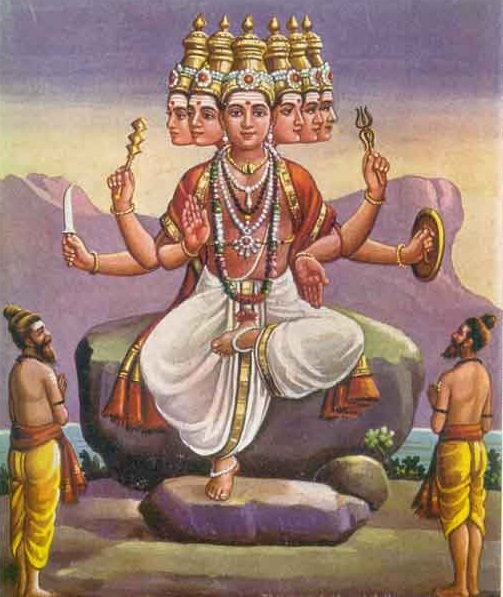 En definición Kartikeya es el dios de la guerra. Dirige los Gana que forman el ejercito de su padre, el dios Shiva. 