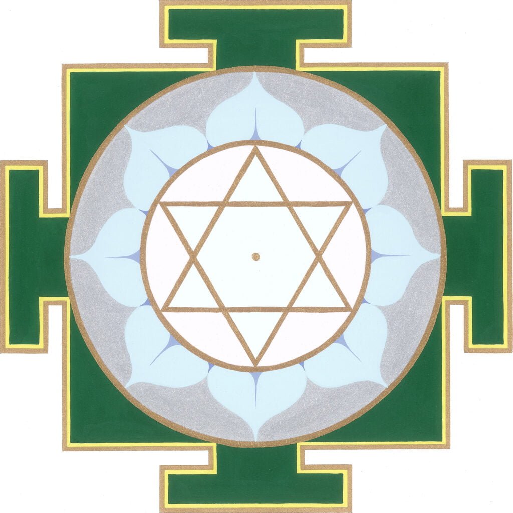 Imagen de Yantra de Saraswati.