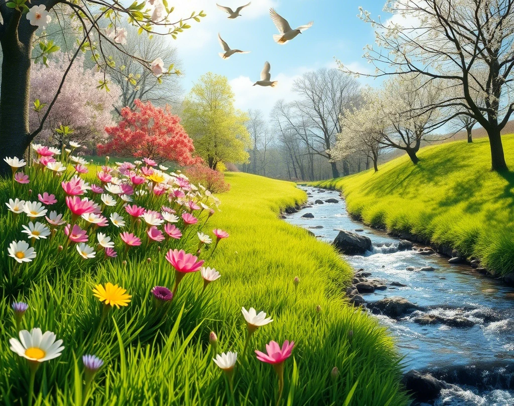 Una primavera ¡, hermosa y relajada, la misma sensación que te deja el Incienso primavera de Ullas Alps. Ofrecido por Tantra Press