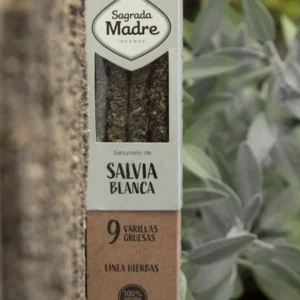 Incienso o sahumerio Salvia Blanca y Copal de Sagrada Madre linea hierbas hecho a mano en argentina con amor unidad de 21g