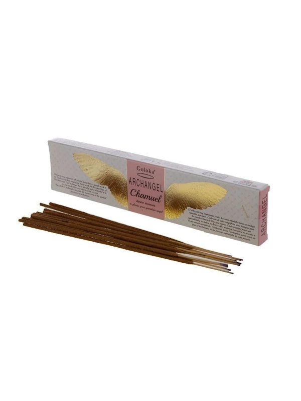 Incienso-Archangel-Chamuel-Divine-Series-de-Goloka-Contenido-ofrecido-por-INCIENSOSHOP
