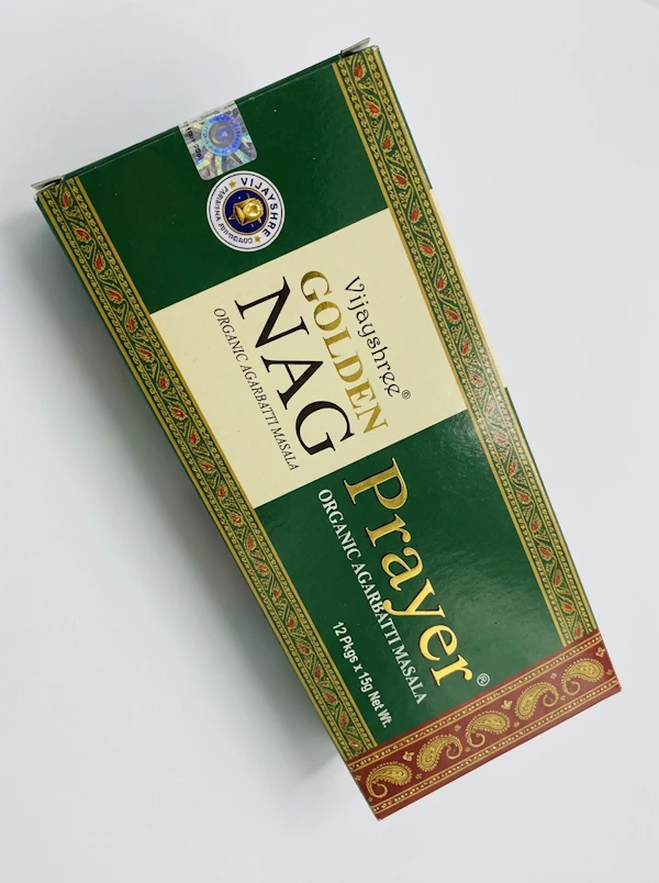 Incienso Golden Nag Prayer de Vijayshree orgánico Agarbati Masala Incienso Golden Nag Prayer de Vijayshree orgánico Agarbati Masala