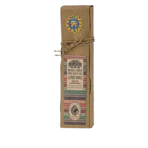 Incienso de Lemon Grass Ritual Resin de Banjara Agarbatti Masala hecho a mano unidad de 8 varillas de 25g