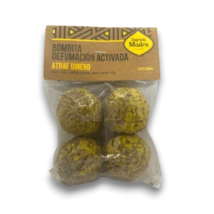 Bombita x4 atrae dinero de Sagrada Madre orgánico de Argentina bolsita 4 unidades