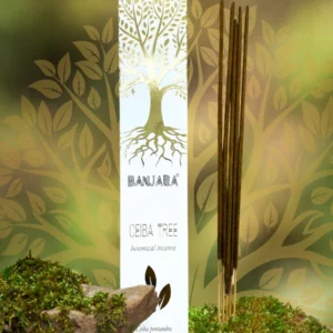 Incienso Ceiba Tree organico Agarbati Masala linea botanical de Banjara hecho a mano unidad de 15g