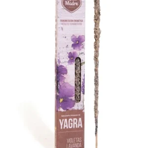 Incienso Yagra, Violetas y Lavanda de Sagrada Madre hecho a mano con amor en Argentina unidad de g