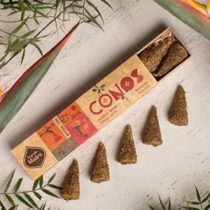 Conos de incienso Calendula de Romero Sagrada Madre organico hecho a mano con amor en argentina unidad de 50g