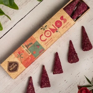 Conos de incienso Petalos de Rosa Sagrada Madre organico hecho a mano con amor en argentina unidad de 50g