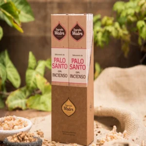 Incienso o sahumerio Palo Santo con Olíbano de Sagrada Madre unidad de 20g