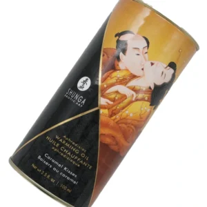 Aceite de masaje Caramel Kisses (Besos de caramelo) efecto calor de Shunga de 100ml