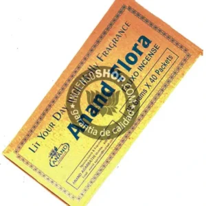 Incienso Anand Flora de Damodhar organico Agarbatti Masala hecho a mano en caja de 40 uds