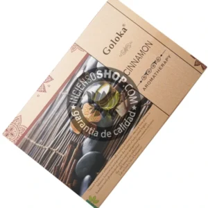 Incienso de Canela de Goloka para aromaterapia organico Agarbatti Masala hecho en caja de 12 uds de 15g