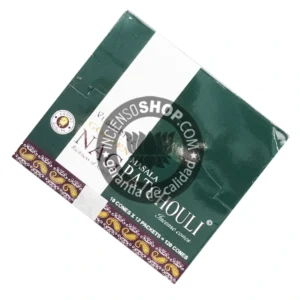 Conos de incienso Piramidal de Patchouli tradicionales y organicos de la gama Golden Nag de Vijayshree en caja de 12 uds de 15g