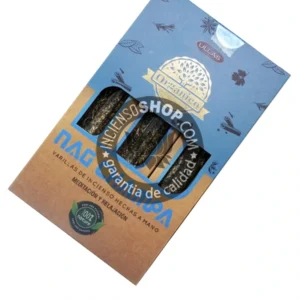 Incienso de Nag Champa organico de Ullas Agarbatti Masala hecho a mano en caja 12 uds de 25g