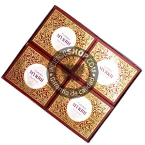 Resina de incienso de Mirra de Goloka organico en caja de 12 unidades de 35g