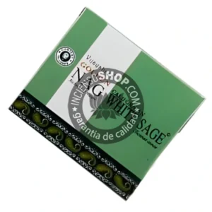 Conos de incienso Piramidal de White Sage Masala tradicionales y organicos de la gama Golden Nag de Vijayshree en caja de 12 uds de 15g