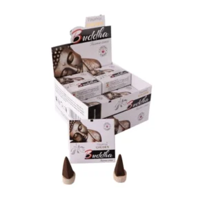 Conos de incienso Piramidal de Buddha Masala tradicionales y organicos de la gama Golden Nag de Vijayshree en caja de 12 uds de 15g