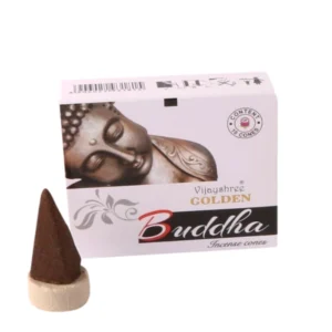 Conos de incienso Piramidal de Buddha Masala tradicionales y organicos de la gama Golden Nag de Vijayshree en uds de 15g