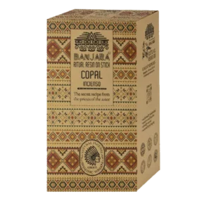Incienso de Copal Ritual Resin de Banjara Agarbatti Masala hecho a mano en caja de 8 uds de 25g