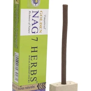 Incienso dhoop stick 7 Herbs Golden Nag Masala orgánico de Vijayshree unidad de 15g