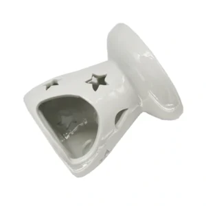 Quemador de cerámica de aceite esencial motivo lunas y estrellas