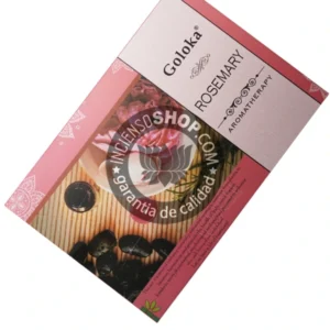 Incienso de Romero de Goloka para aromaterapia organico Agarbatti Masala hecho en caja de 12 uds de 15g
