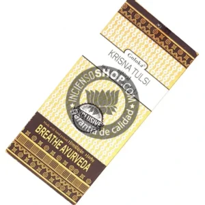 Incienso Krisna Tulsi de Goloka ayurvedico y medicinal Agarbatti Masala en caja de 6 uds de 15g
