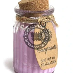 Vela de Cera de Soja con Aroma a Granada