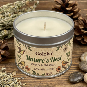 Vela Aromática en Lata Nido de la Naturaleza de Goloka 75g