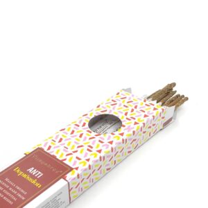 Incienso organico Blissful Blends Anti Depresion de Vijayshree Agarbatti Masala hecho a mano unidad de 25g