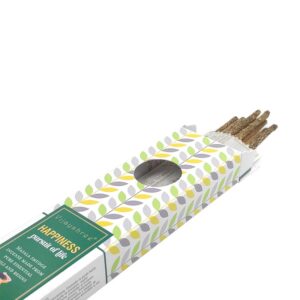 Incienso organico Gama Blissful Blends Felicidad de Vijayshree Agarbatti Masala hecho a mano unidad de 25g