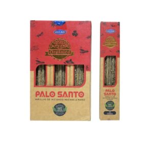 Incienso de Palo Santo organico de Ullas Agarbatti Masala hecho a mano en caja de 12 uds de 25g