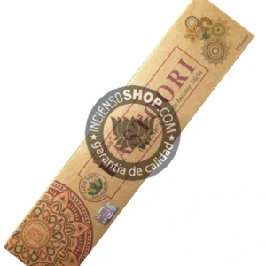 Incienso organico Kastoori de Goloka Agarbatti Masala hecho a mano en Bangalore en caja 12 uds de 15g