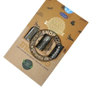 Incienso de Franco o Frankincense organico de Ullas Agarbatti Masala hecho a mano en caja de 12 uds de 25g