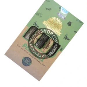 Incienso de Pachuli organico de Ullas Agarbatti Masala hecho a mano en caja de 12 uds de 25g