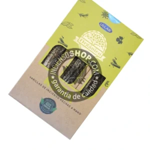 Incienso de Ruda organica de Ullas Agarbatti Masala hecho a mano en caja de 12 uds de 25g