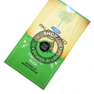 Incienso de Palo Santo con Ruda organica de Ullas Agarbatti Masala hecho a mano en caja de 12 uds de 15g