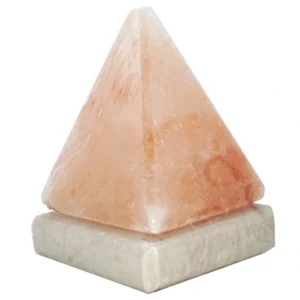 Lámpara piramidal multicolor de sal natural del Himalaya
